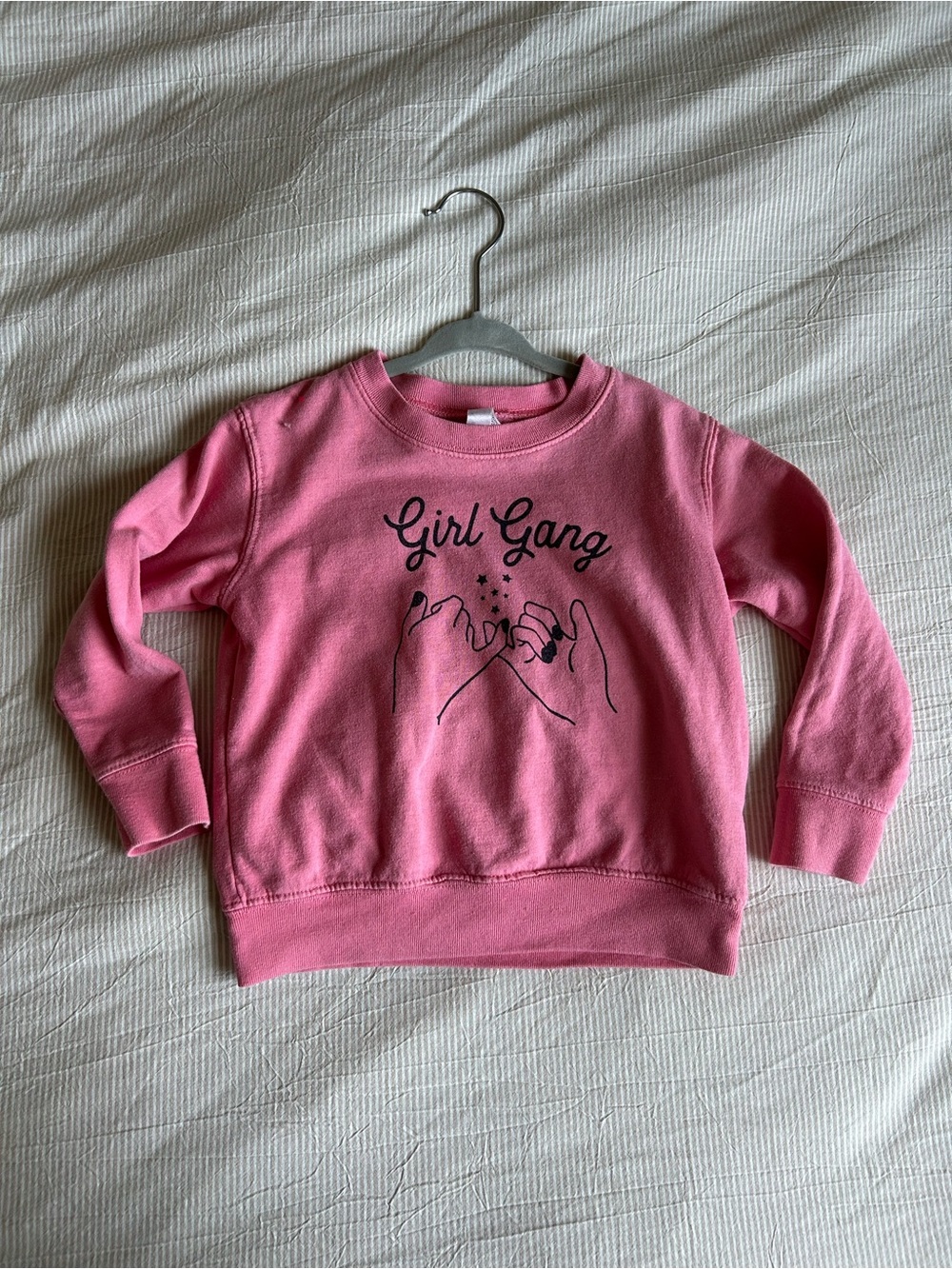 The Wishing Elephant Pink Girl Gang Pullover Sweatshirt for Kids